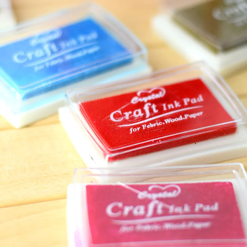15 цветов чернильных подушечек крафтовые чернильные подушечки резиновые штампы