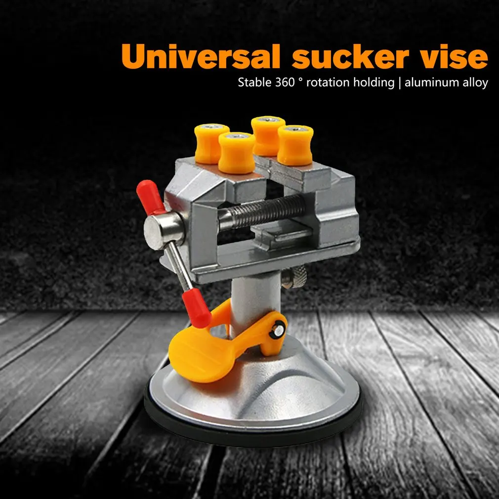

New Mini Vise Strong Suction Cup Base Carving Table Bench Vise 360 Degree Rotatable Carving Fixture Vise DIY Home Tools