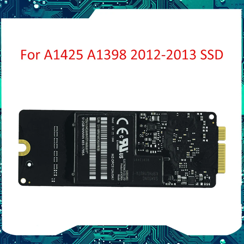 Твердотельный накопитель 512G SSD для MacBook Pro 13 &quotA1425 15&quot A1398 2012 Ранняя 2013 MD212 MD213 MC975