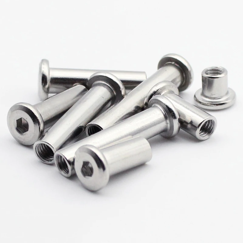 

M3 M4 M5 304 большая плоская Шестигранная головка для мебели, 1/10 шт.