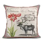 Льняная наволочка для подушки, чехол для неба и природных праздников, женский квадратный чехол размером 20x20 дюймов