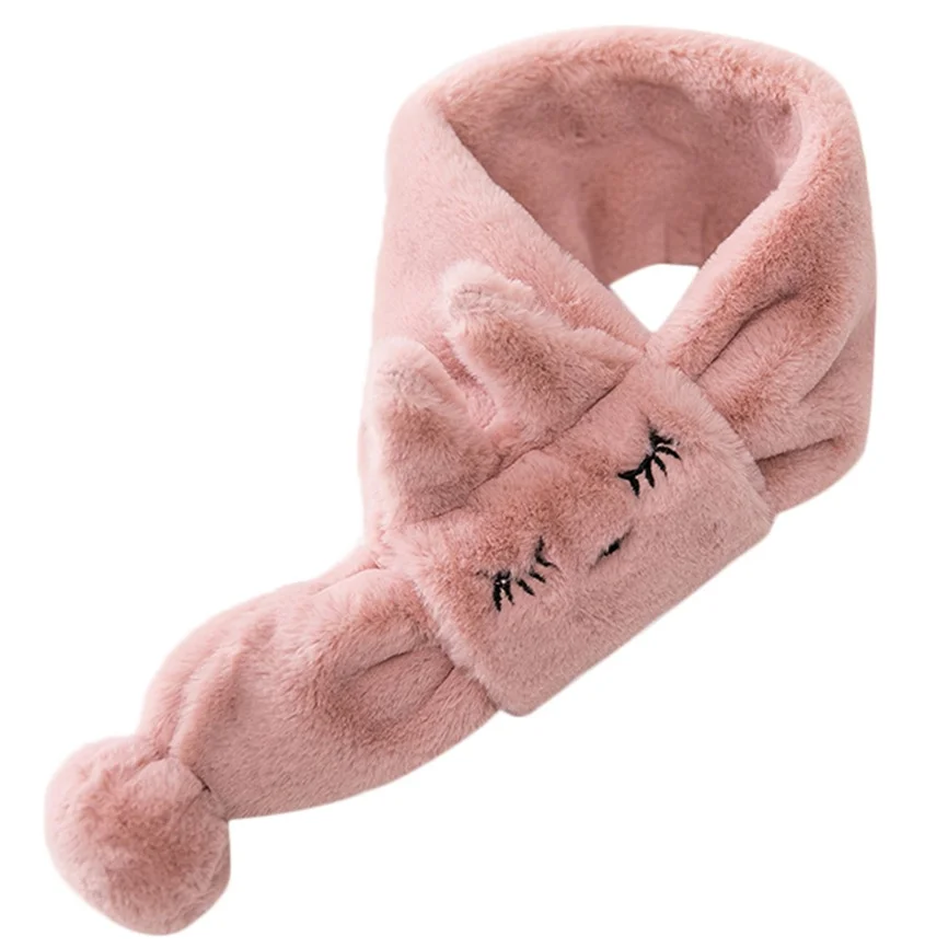 Baby Scarf Warm Children Kids Boys And Girls Velvet Cute Cartoon Rabbit Keep Soft Wraps Scarves | Детская одежда и обувь