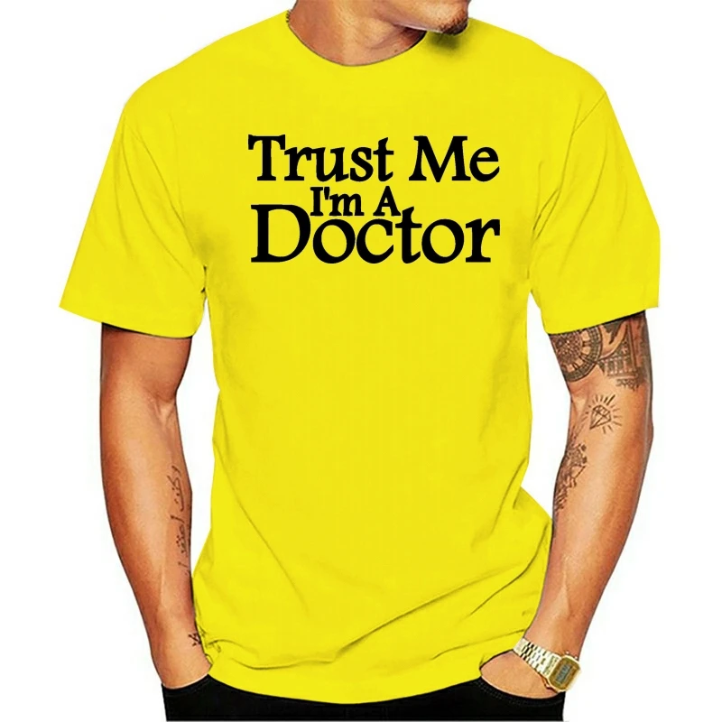 Для Мужчин's Летние футболки короткий рукав поверь мне доктор медик Dr студент