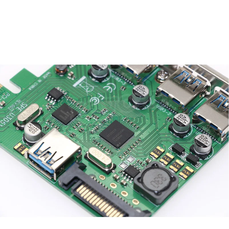 PCIe на 5 портов USB 3 0 адаптер USB3 hub к PCI-e PCI express x1 преобразователь расширенной карты