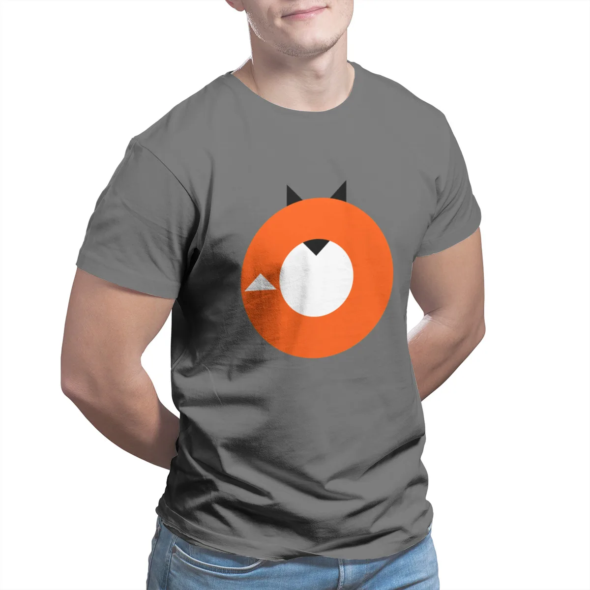 

Men's T-shirt A Most Minimalist Fox 100% Cotton Punk Oversized Tshirts 36825