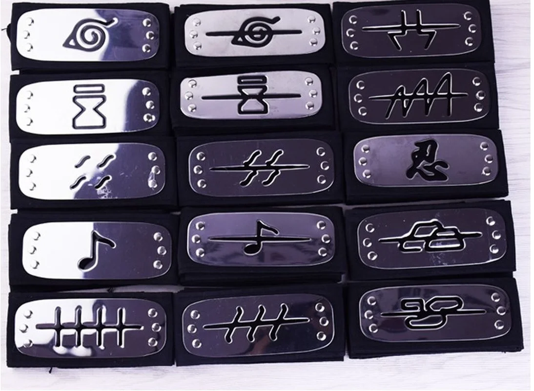 Повязка на голову удзумаки Наруто Коноха тюрбан из аниме защита для лба ап