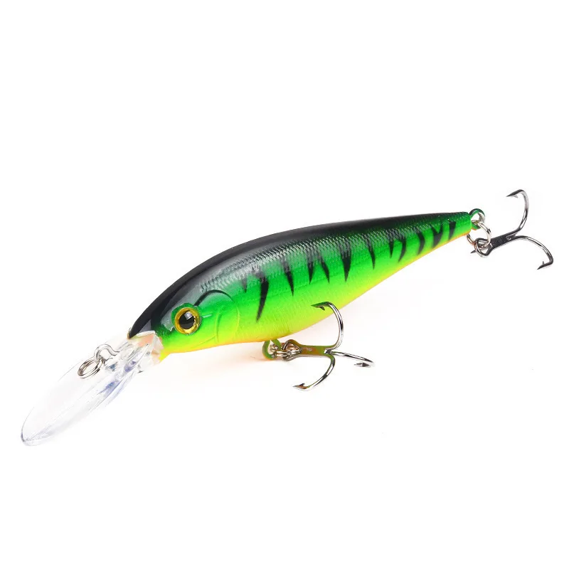 

1Piece 110mm 9.5g Artificial Minnow Lure Wobblers Sea Fishing Hard Bait With 2 Treble Hook Pesca Fishing Bait Lures