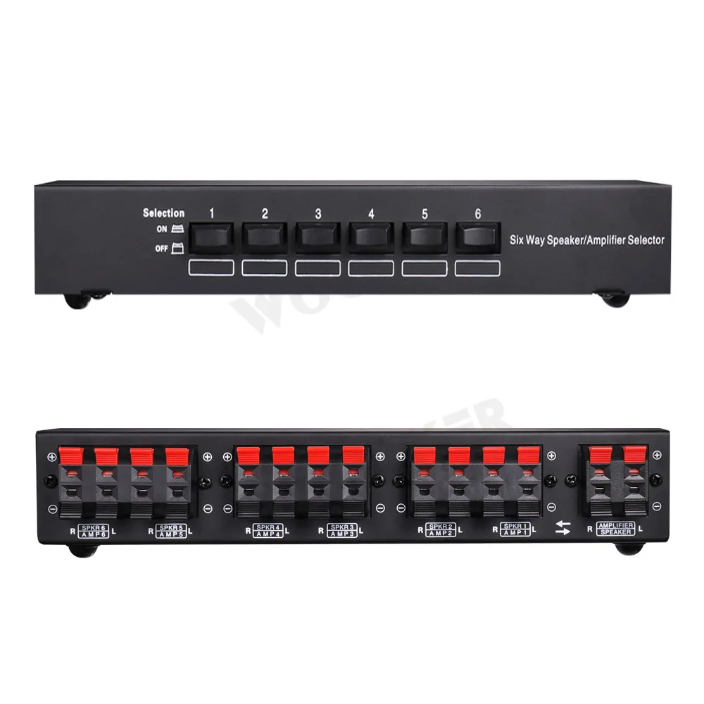 6 Way Hi Fi стерео усилитель Динамик компаратора двунаправленный селективный
