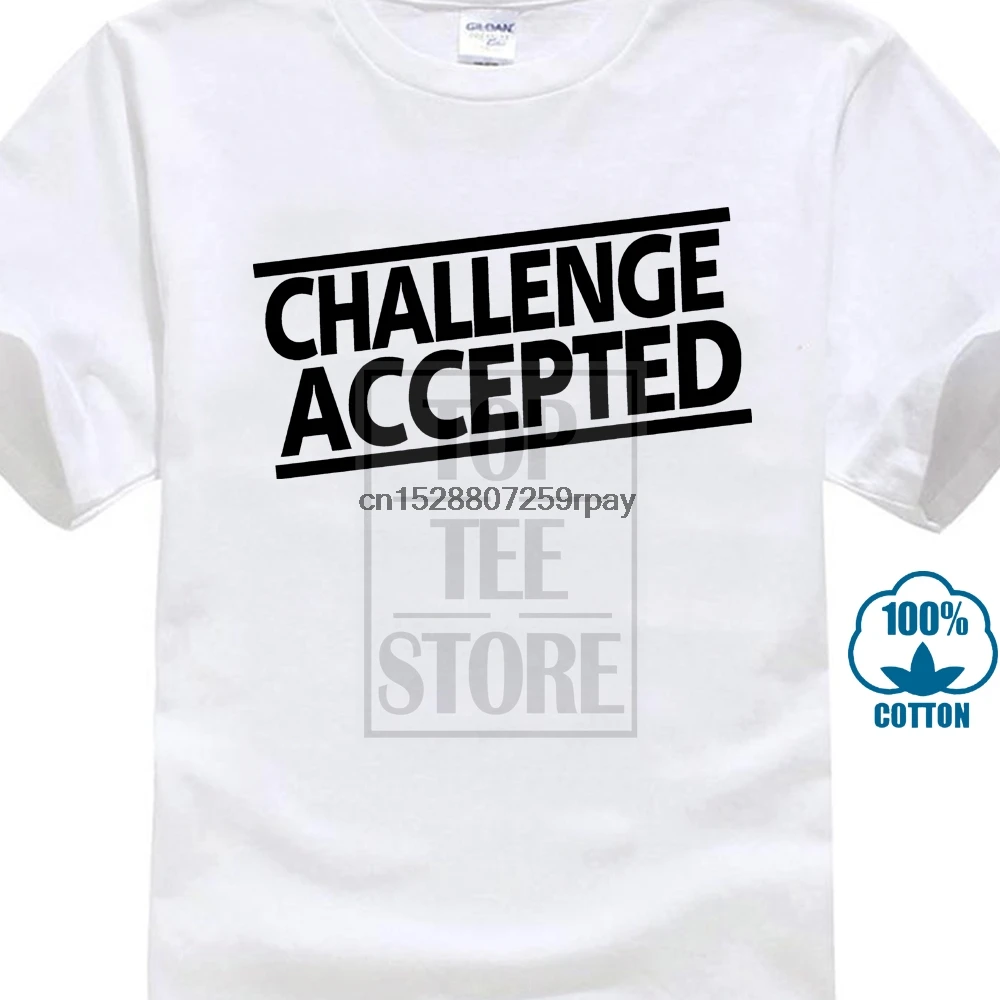 Challenge accept How I Met ваша мама химим Барни Стинсон новая футболка новые футболки Забавные топы Новые унисекс забавные