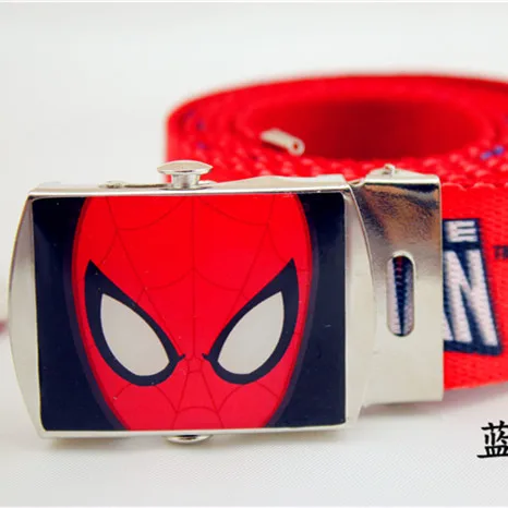 Модный детский тканевый ремень с героями мультфильмов Повседневный пояс на