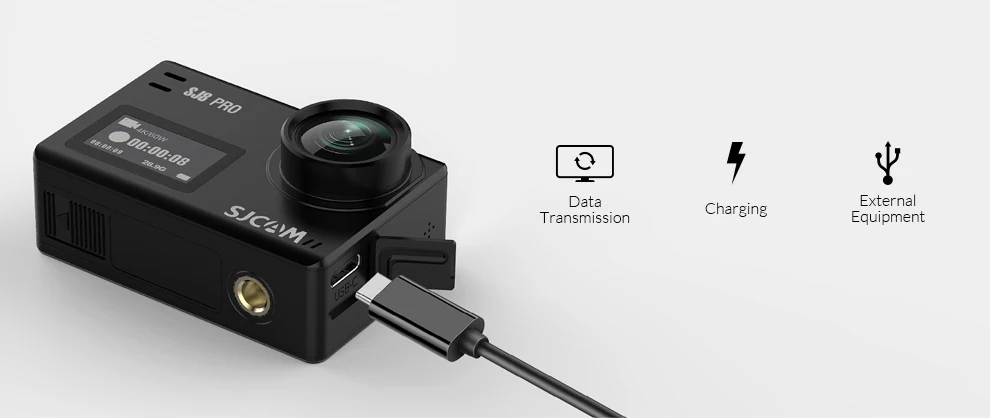 Экшн-камера SJCAM SJ8 Pro/SJ8 Plus/SJ8 Air 1296P 4K 30fps/60fps HD с дистанционным управлением, камера на шлем FPV Sports DV