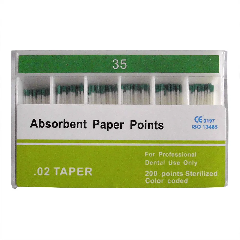 

200 Pcs/Pack 0.02 Taper Absorbent Paper Points