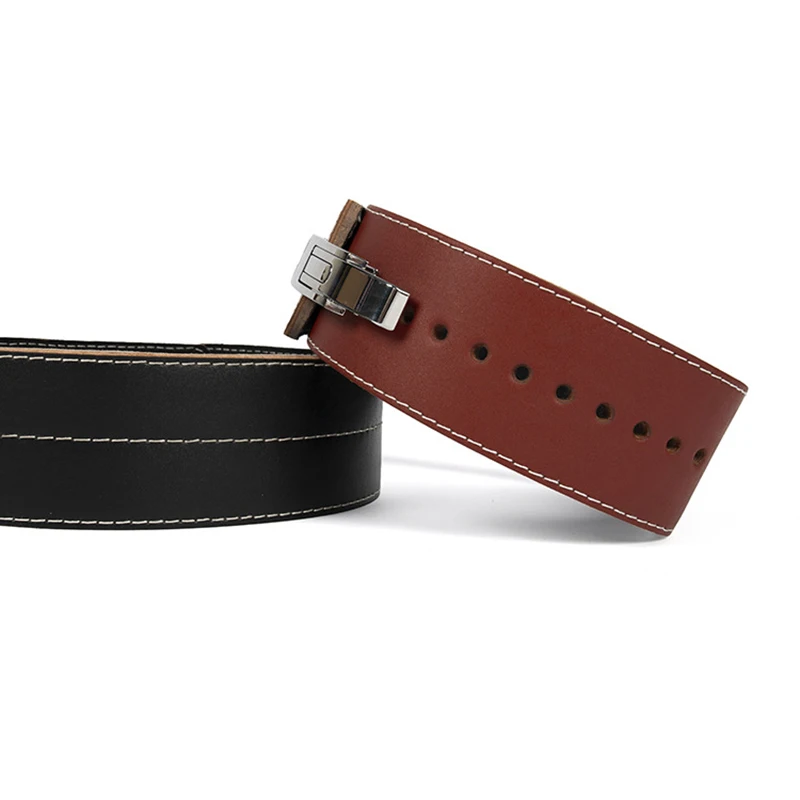 Пояс для фитнеса кожаный пояс тяжелой атлетики тренировок пряжка-рычаг | Спорт и