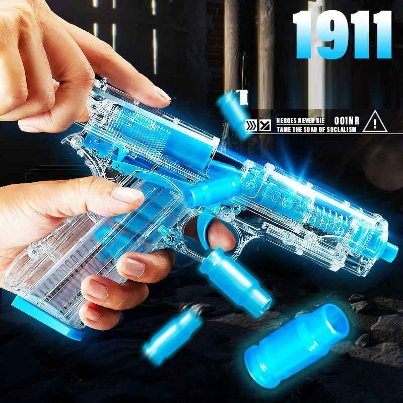 

Glow in the Dark Glock Soft Darts Bullets Airsoft Pistol Shell Throw Ejection Toys Gun Luminous Outdoor Sports Air Guns For Boys