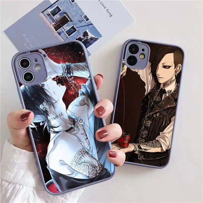

Anime TOKYO GHOUL Uta Phone Case For iphone 13 12 11 xr xs x 7 8 pro max Light gray Soft TPU Silicone Clear Case Cover