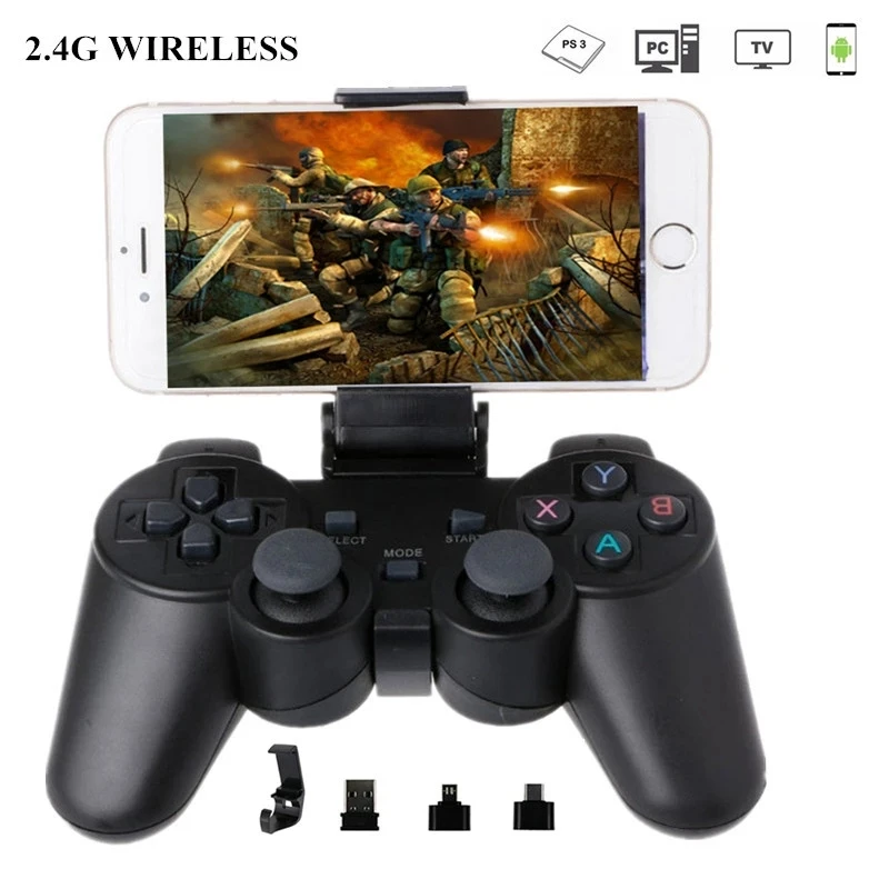 Беспроводной геймпад подходит для ПК Android Phone PS3 TV Box 2 4G беспроводной игровой