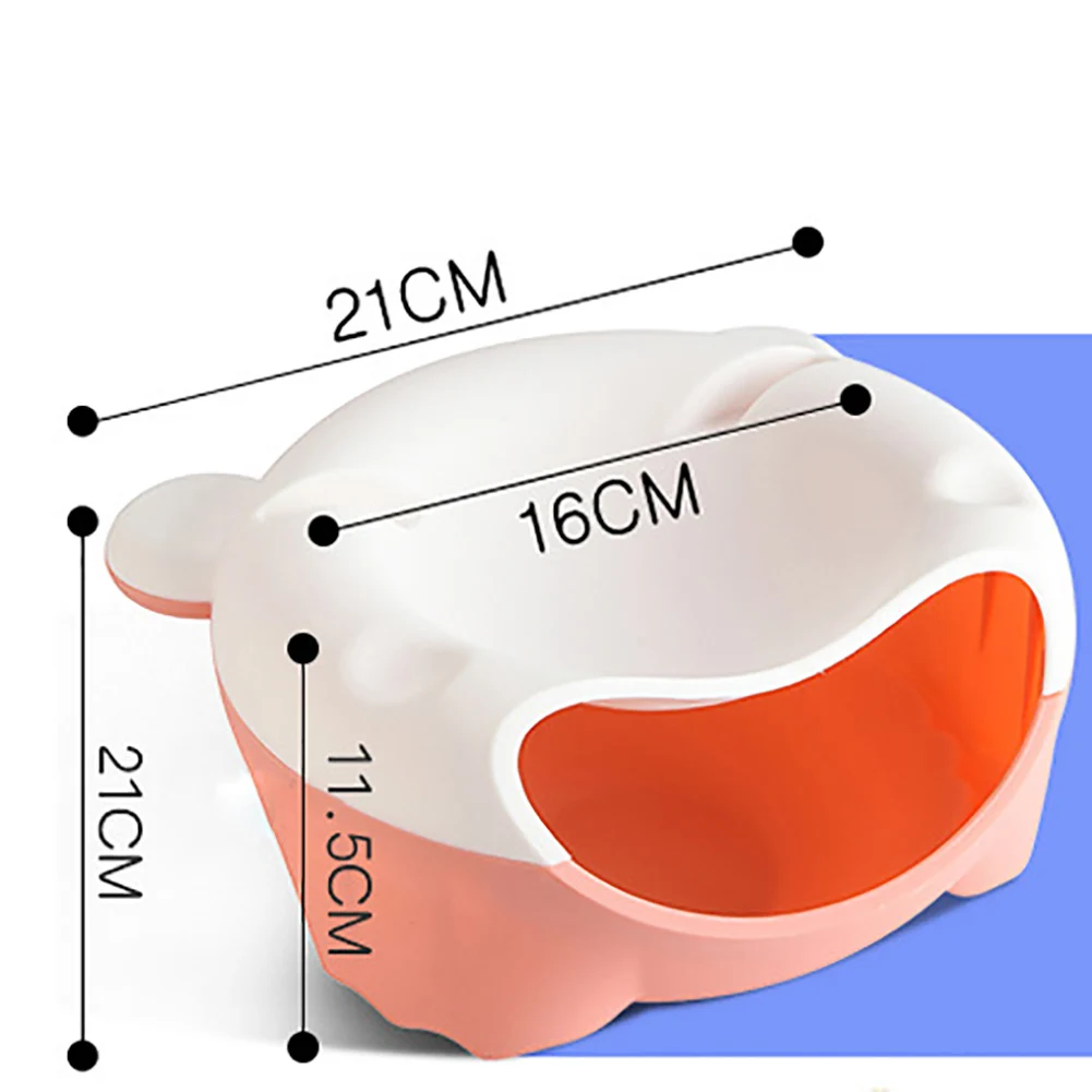 Двухслойная тарелка для семян дыни пластиковая миска сухофруктов креативная