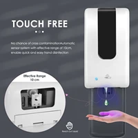 auporo automatic hand sanitizer dispenser touchless auto sensor with drip catcher refillable 1200ml bottle
