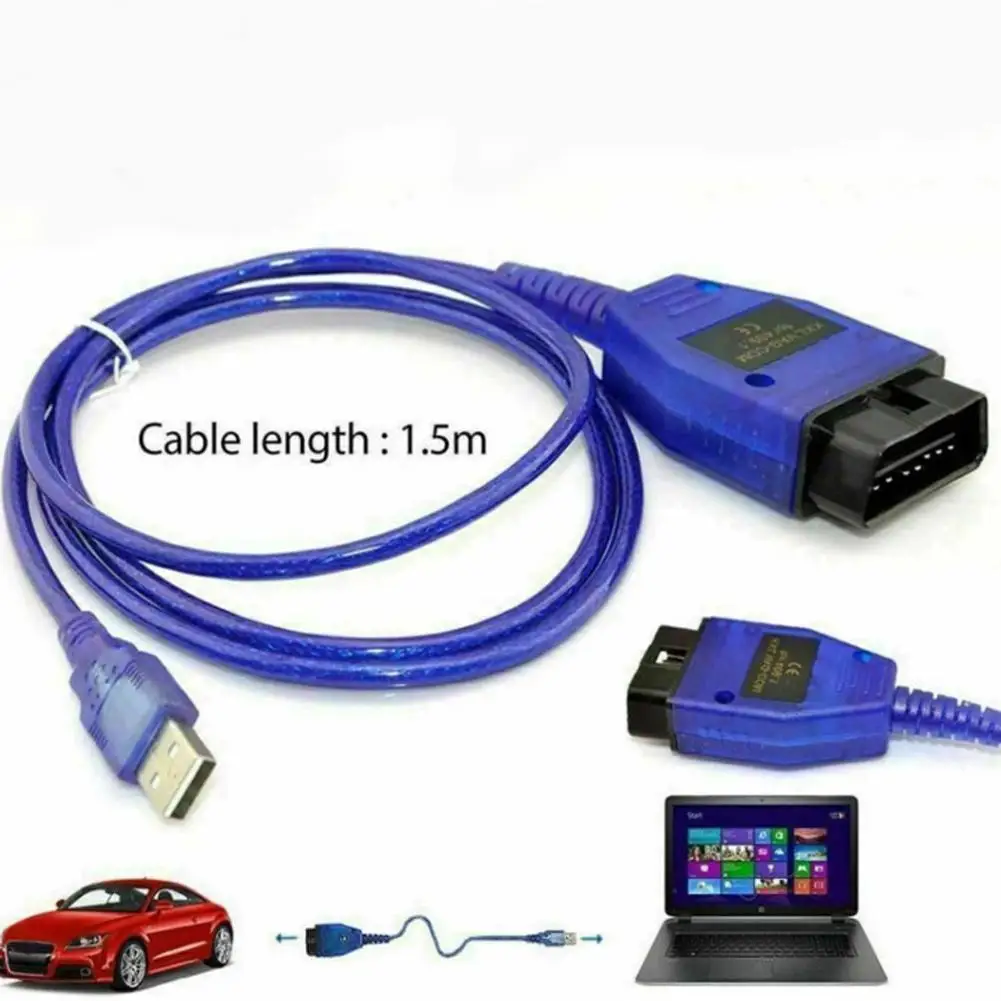Car USB Vag-Com Interface Cable KKL VAG-COM 409.1 OBD2 II OBD Diagnostic Scanner Auto Aux | Автомобили и мотоциклы