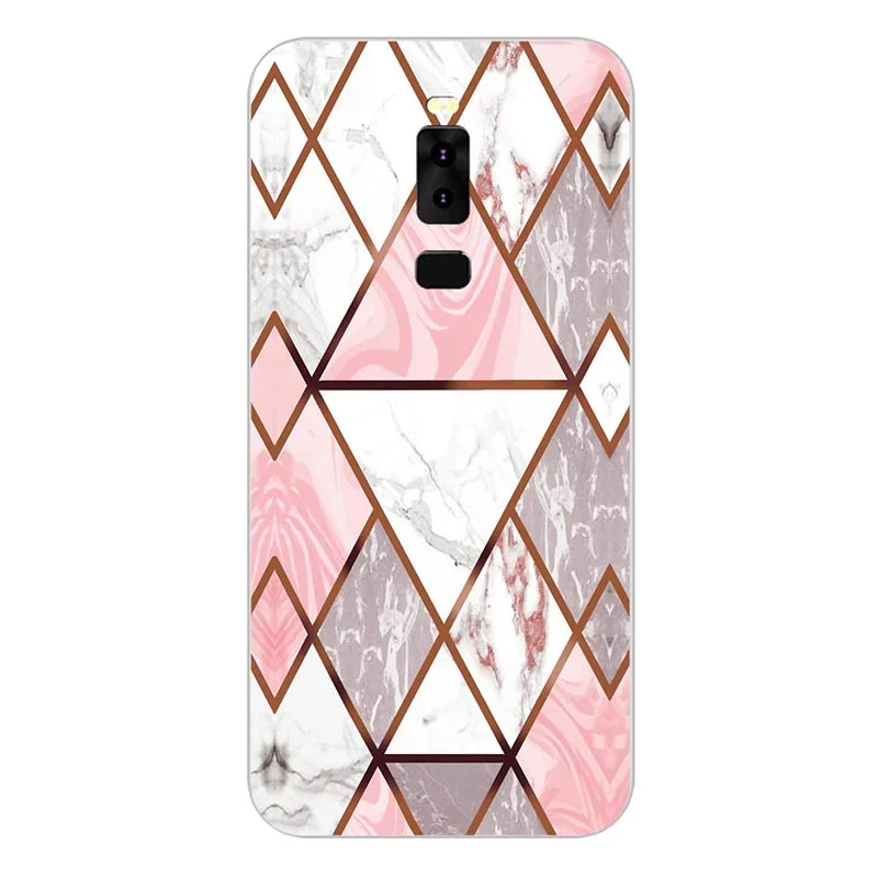 Мягкий чехол для телефона Leagoo S8 Funda Глянцевый цветной цветок силиконовый
