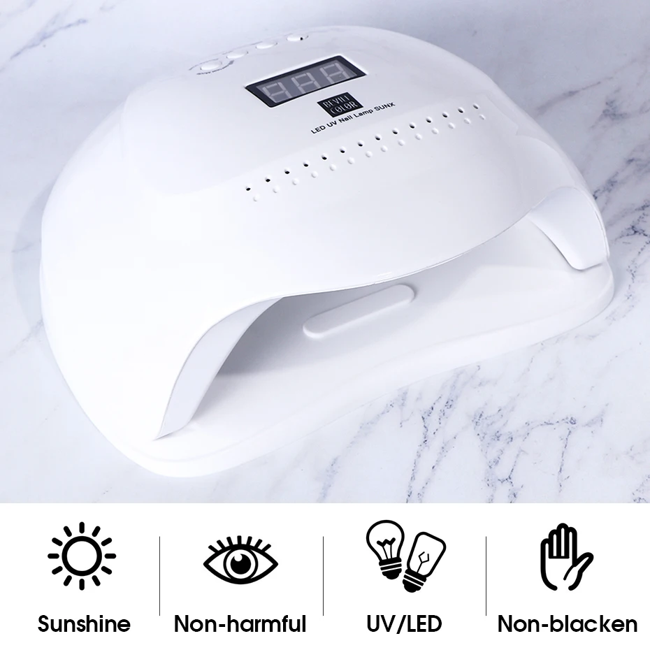 УФ лампа для сушки гель лака 72 Вт с автоматическим датчиком|Сушилки ногтей| |