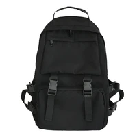 black high capacity backpack solid color high school student bag men large capacity travel backpack travel bags