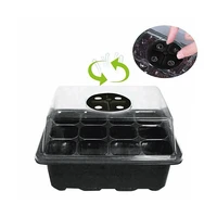 12 hole planting seed tray kit plant germination box with dome and base garden grow box gardening gardening tools