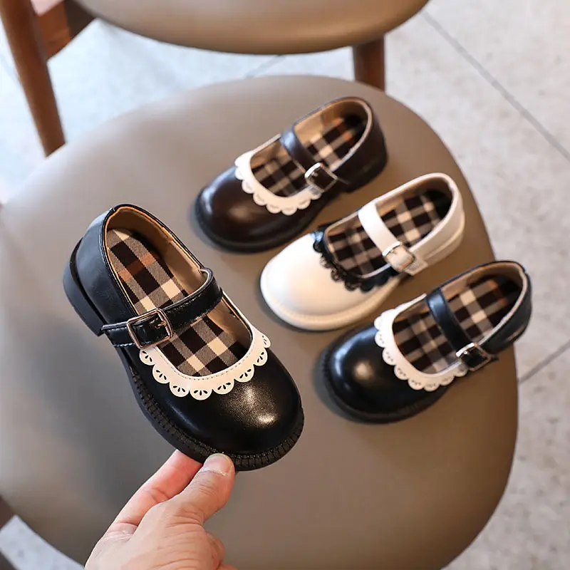 

Spring Autumn Children PU Leather Shoes For Girls Baby Soft Shoes Flats Kids Little Children Casual Flats Size 22-36 Shoes Cute