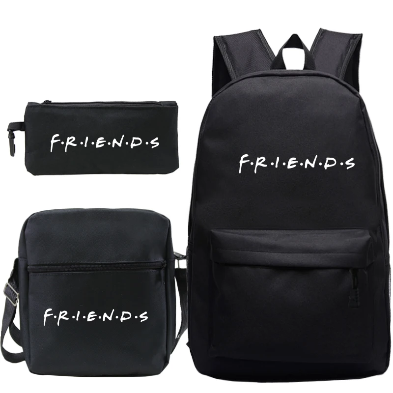 

Fashion backpack Friends Letter Schoolbag for Teenage Girls Boy School Bag Travel Laptop Bag Friends Bookbag Mochila Escolar