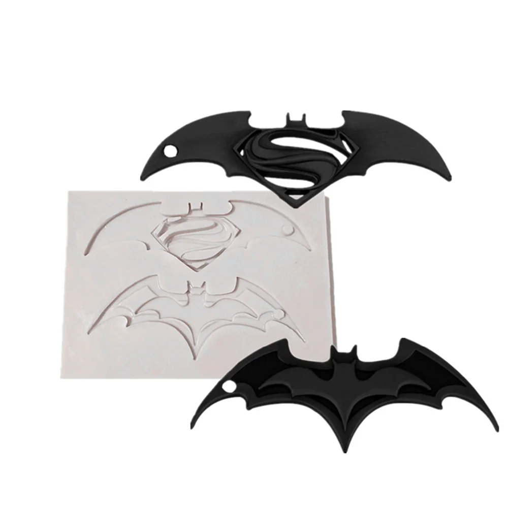 

Silicone Fondant Mold Super Hero Bat Resin Kitchen Accessories Sugarcraft Pastry Cake Decorating