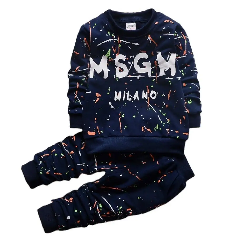 Autumn Winter Children Clothing Boy Girl Keep Warm Long Sleeve Sweaters+Pants Fashion Kids Clothes Sports Suit For Boys | Детская одежда