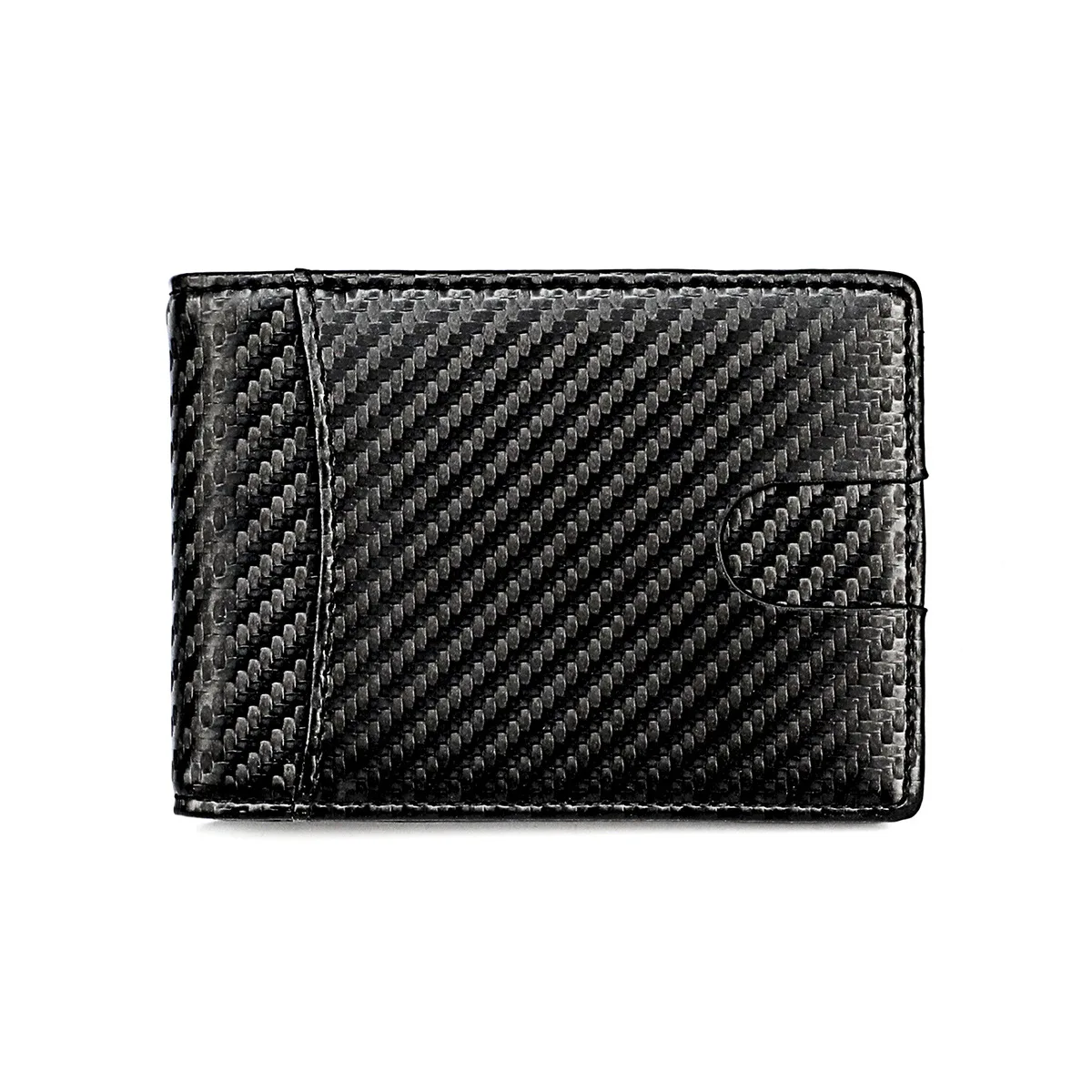 Модный rfid-кошелек с зажимом для денег Мужской Двойной кошелек из натуральной