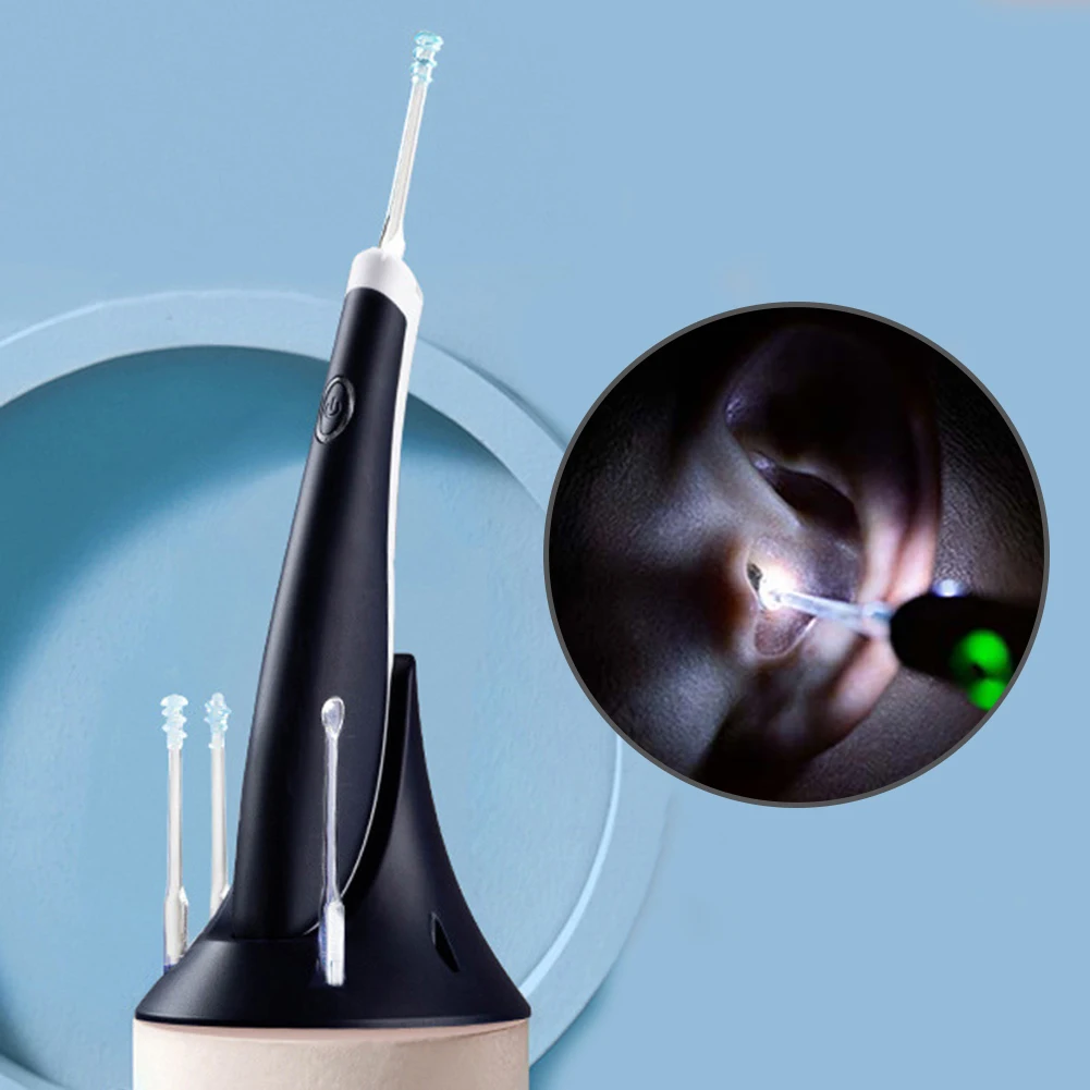

Earwax Remover Tool Kit Safety Electric Earpick Ear Cleaner with LED Light Ear Cleaning Tools Ear Wax Digger Ear Care