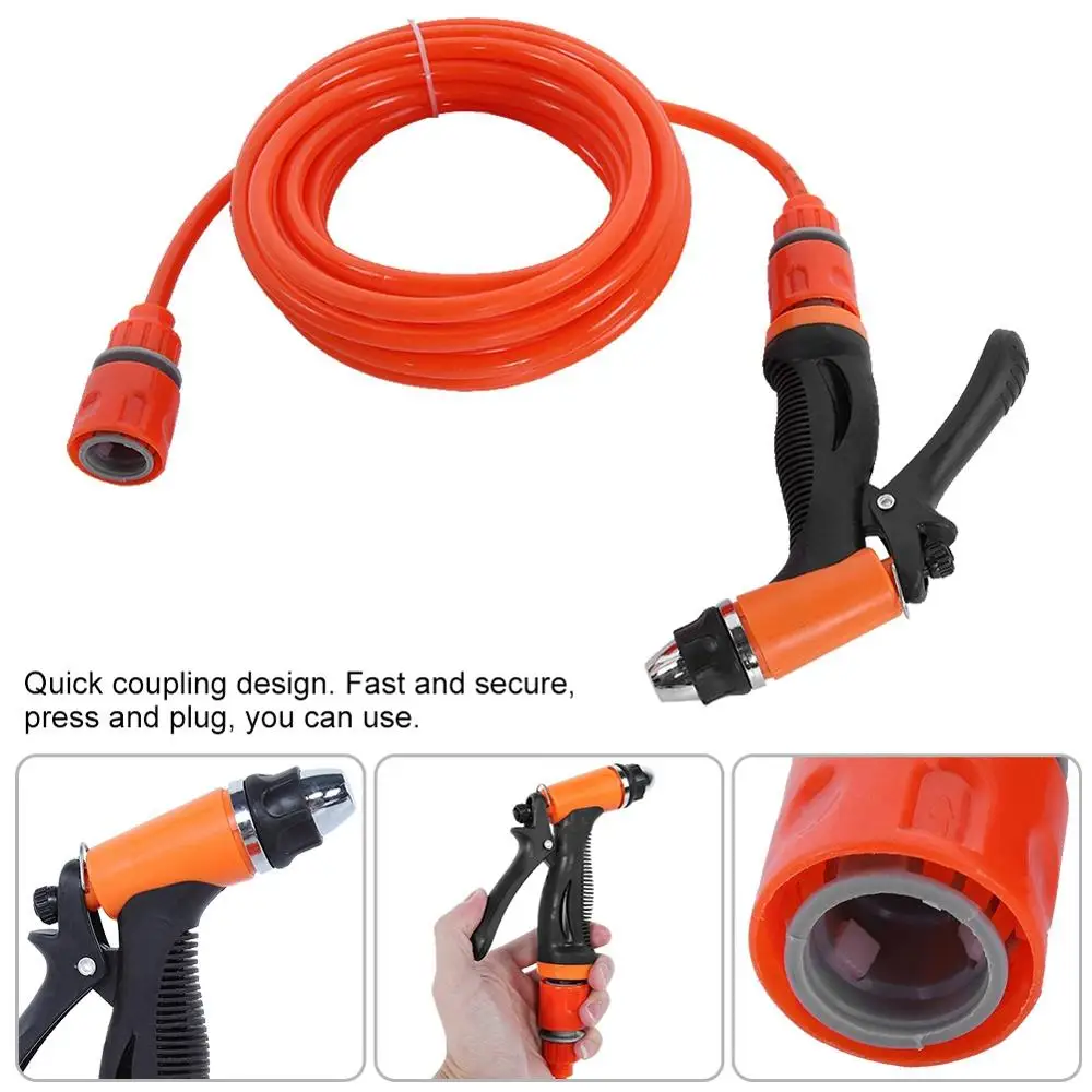 

High Pressure Water Pipe Spray Gun Car Washing Tool with explosion proof water pipe electric wire fit for Home Garden Cleaner