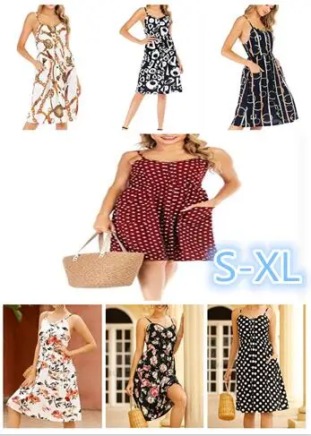 

Large size chiffon sexy floral dress banquet dress beach vacation women casual clothing a variety of colors