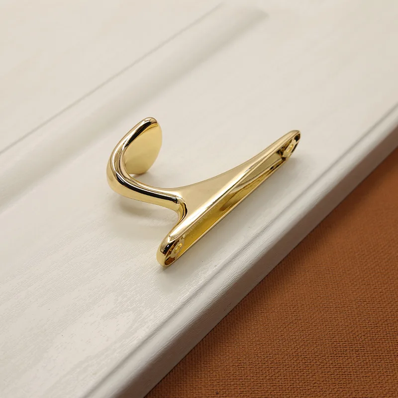 Современный простой черный Золотой хром никель украшение стены крюк бронзовая