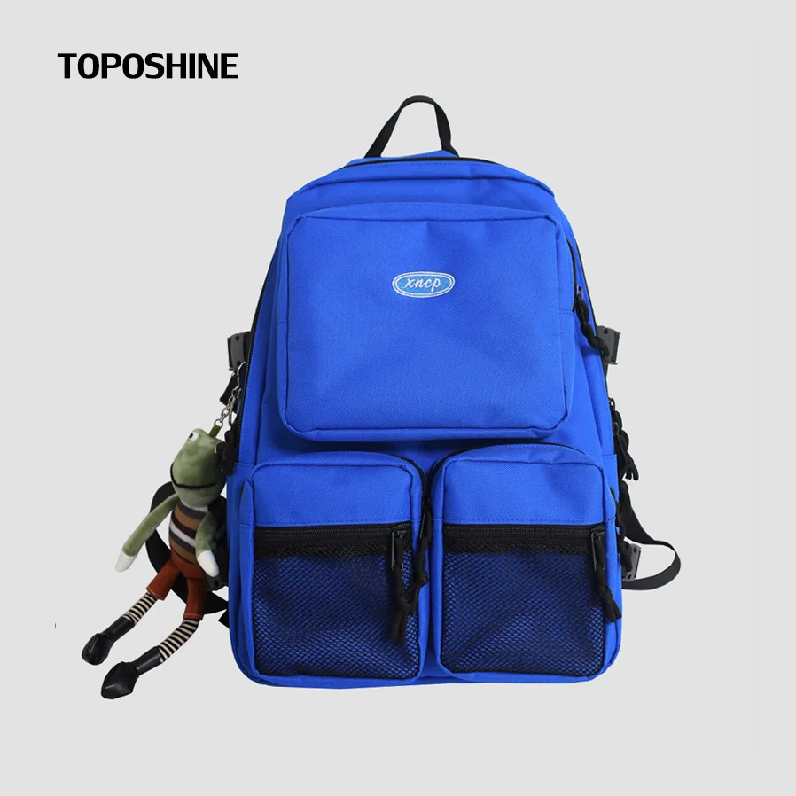 

Double Pocket Backpacks Oxford Soft Backpacks For Girls Large-capacity Outdoor Travel Backpacks 2021 New Women Soft Backpacks