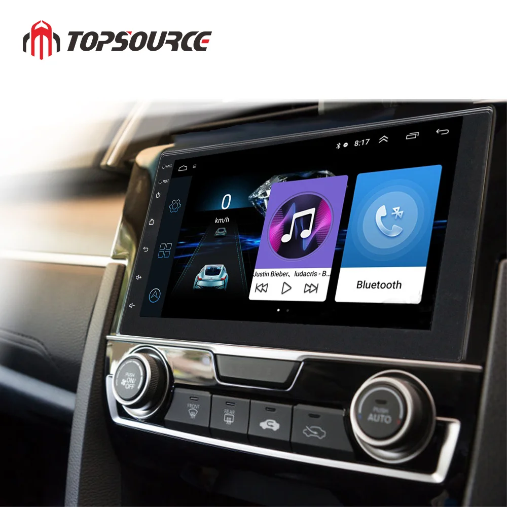 Автомобильный мультимедийный плеер TOPSOURCE стерео система на Android 8 1 с 7 &quotGPS HD FM для