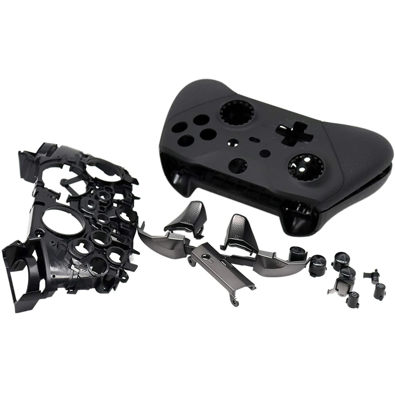 

Full Shell Housing Case Kit with RB LB Trigger Bumper Face Button Set Replacement for One Elite 2 Controller