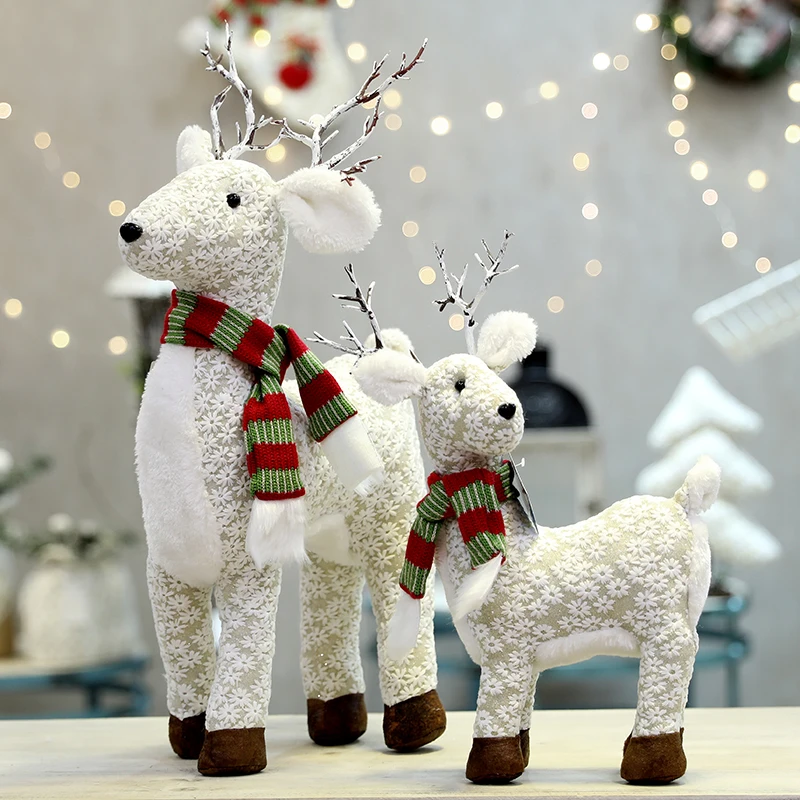 

Navidad Santa Claus Snowman Elk Christmas Dolls Christmas Decorations for Home Christmas Party Gift Natal Tree Decorations