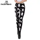 Женские спортивные Леггинсы с принтом единорога и кота