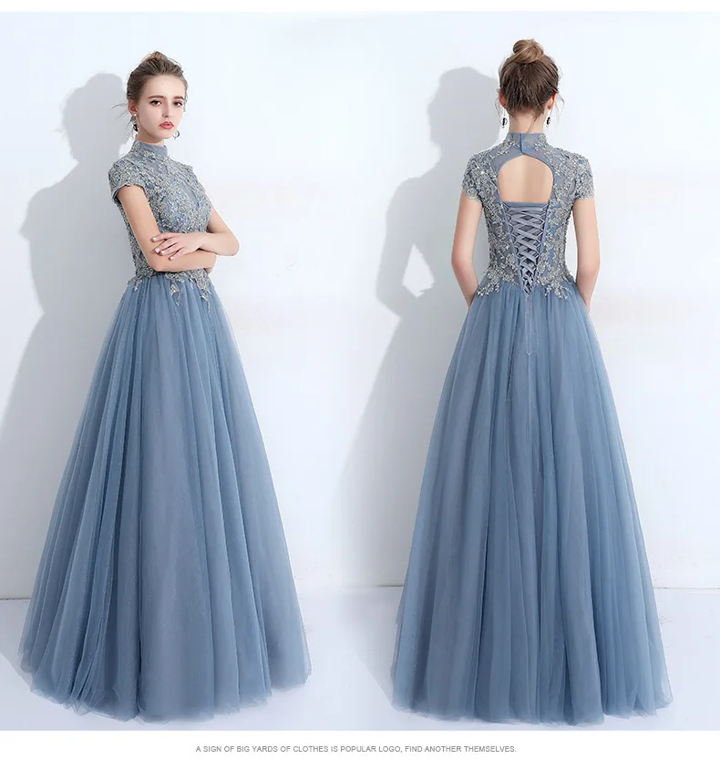 

2021 luxury design high-end fashion lace sexy dress temperament slim elegant banquet dress simple and generous Bridesmaid Dress