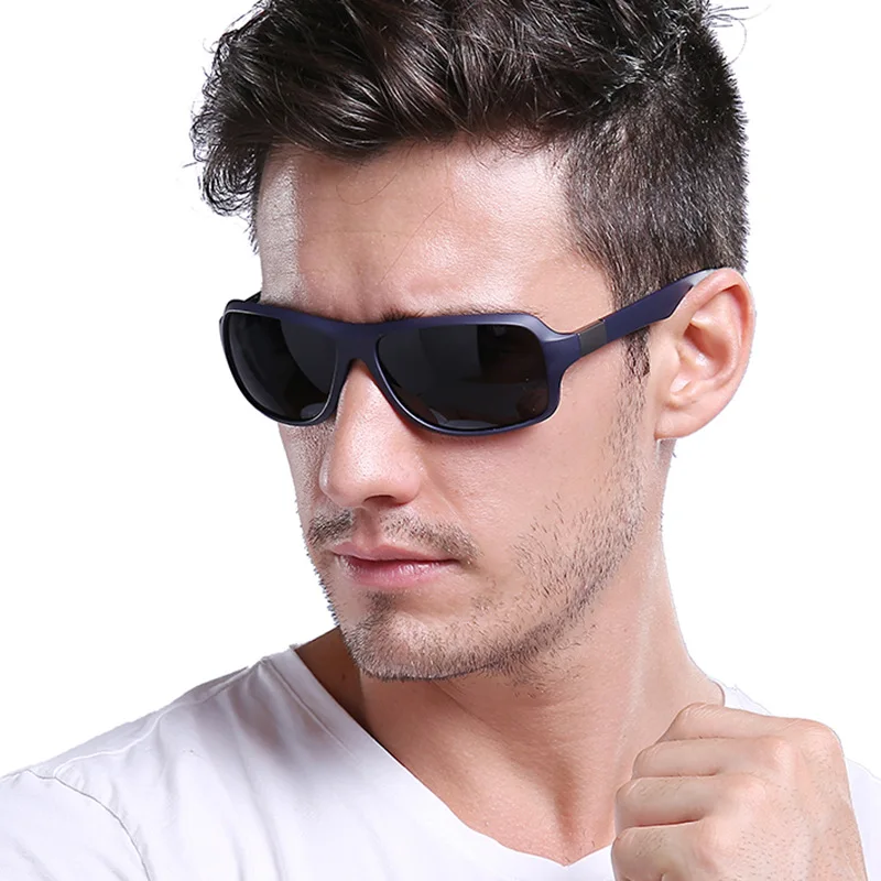 

Классические поляризационные солнцезащитные очки для мужчин и женщин, брендовые дизайнерские винтажные квадратные черные спортивные солн...