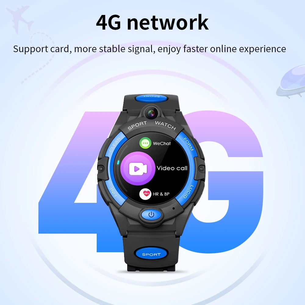 Смарт-часы Детские LEMFO i10 2021 дюйма 4G GPS Wi-Fi Sim-карта детские умные часы | Электроника