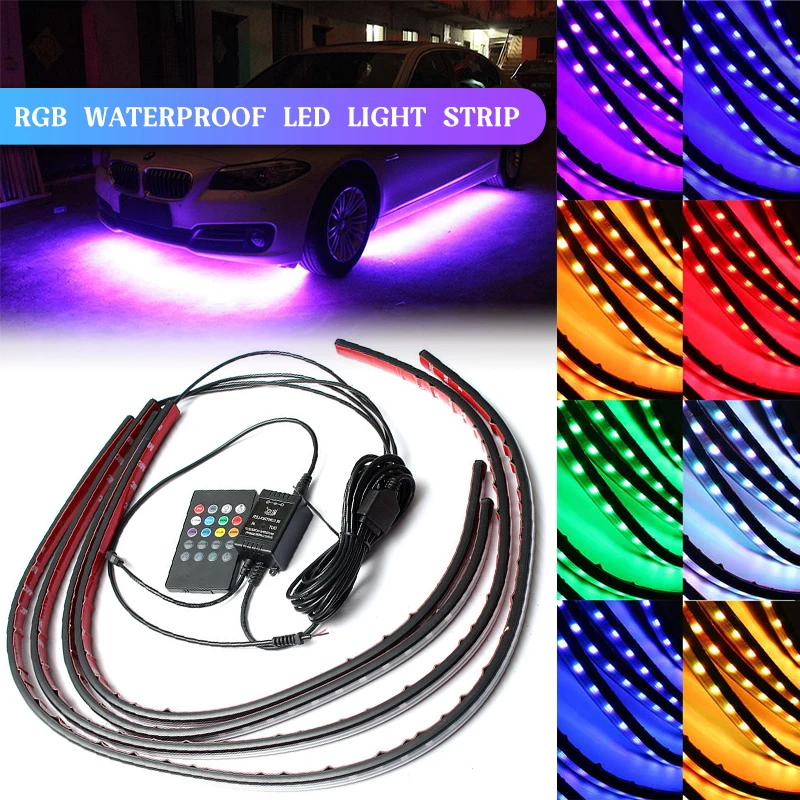Автомобильная светодиодная лента RGB 5050 SMD декоративные атмосферные лампы под