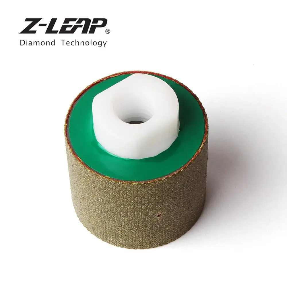 Z-LEAP " Алмазный влажный Полировочный барабан колесо Гальваническое шлифовальное колесо M14 5/8-11 беседка для гранита мраморная раковина отверстие