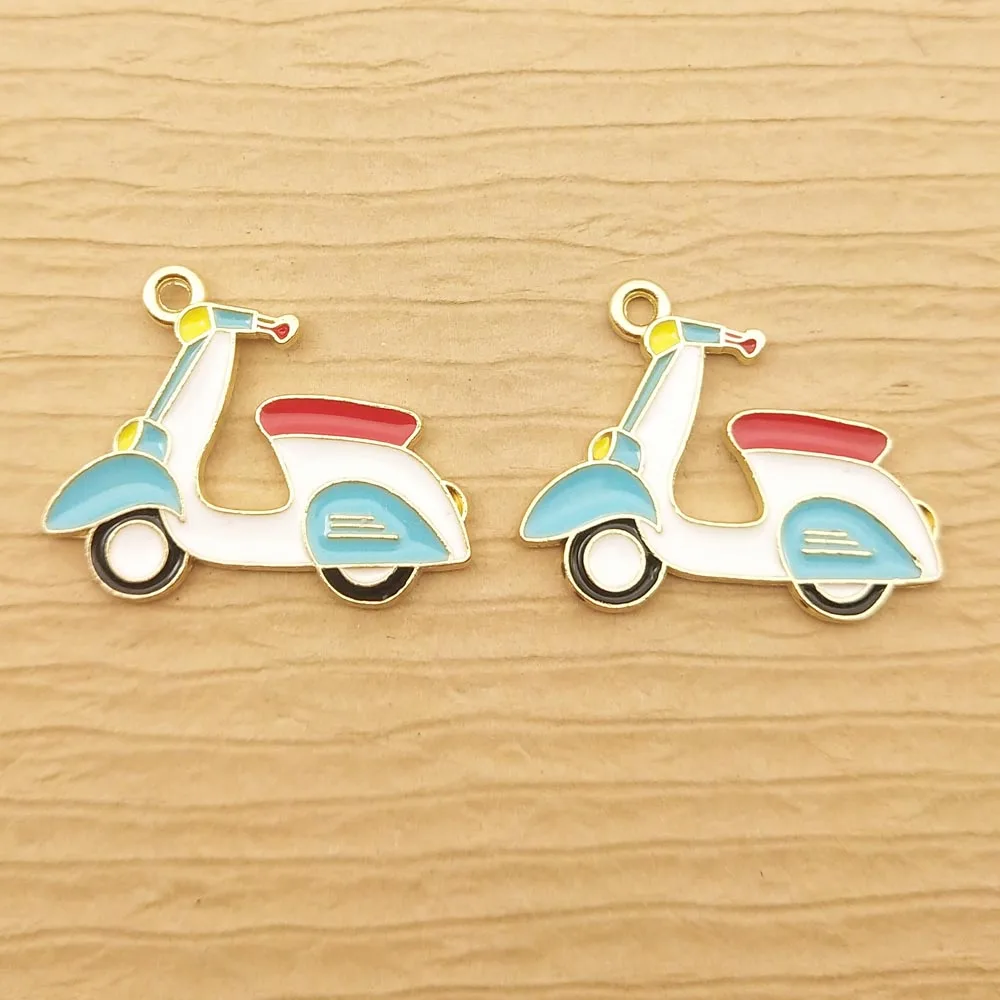 10 шт. эмалированные Подвески в виде автомобиля 20 х25 мм | Украшения и аксессуары