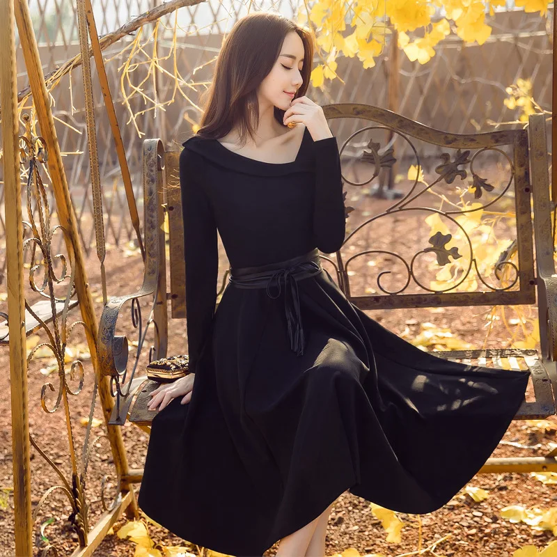 

Women's Autumn Shape Wear Two-Day Plus Size Dress 2020