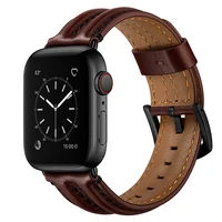 new2021 real cowhide leather for apple watch band 44mm 40mm iwatch 5 4 3 2 1 accessories loop strap 38mm 42mm replacement