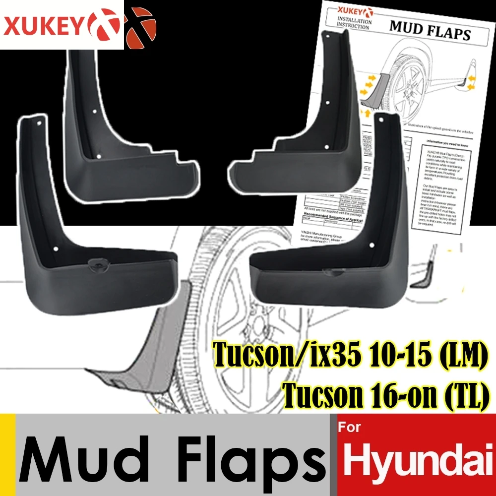 Брызговики для Hyundai Tucson ix35 2010 2015 LM 2016 on TL крыло брызговиков протектор|Грязезащита|